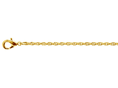 Gold Plated 1.8mm Rope Chain       1845cm Unhallmarked