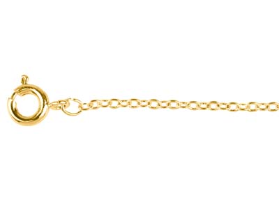 Gold Plated 1.6mm Trace Chain      1640cm Unhallmarked