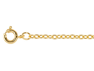 Gold Plated 2.3mm Trace Chain      18