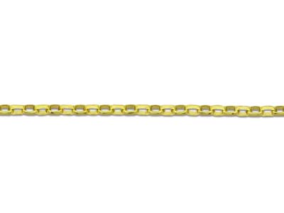 9ct Yellow Gold 1.0mm Diamond Cut  Belcher Chain 18