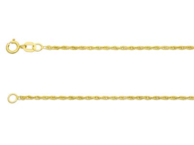 9ct Yellow Gold 1.2mm Rope Chain   18