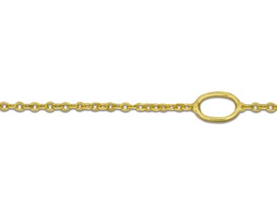 9ct Yellow Gold 0.9mm Extendable    Hammered Trace Chain 16-18