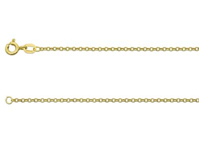 9ct Yellow Gold 1.6mm Trace Chain  1845cm Hallmarked
