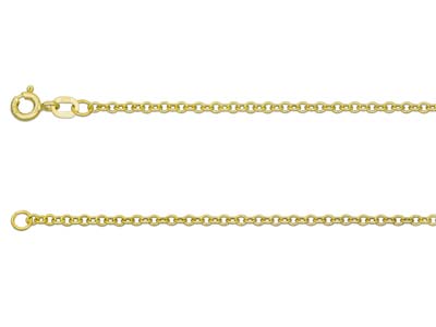 9ct Yellow Gold 2.0mm Trace Chain  1640cm Hallmarked