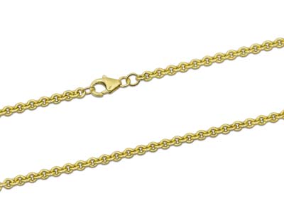 9ct Yellow Gold 3.0mm Cable Chain  20
