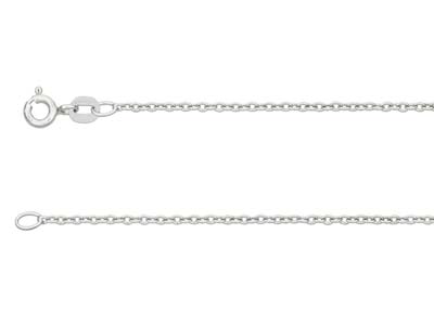 9ct White Gold 1.5mm Cable Chain   1640cm Hallmarked