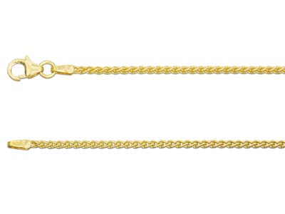 18ct Yellow Gold 1.5mm Spiga Chain 1640cm Hallmarked