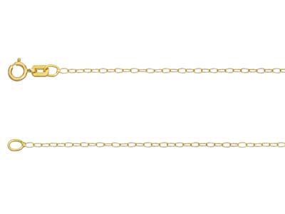 18ct Yellow Gold Trace Finished Chain