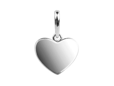 Sterling Silver Pendant Delicate   Heart