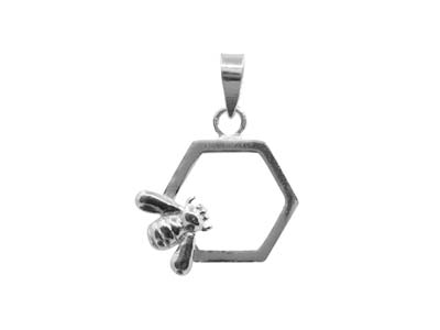 Sterling-Silver-Bee-And-Honeycomb--De...