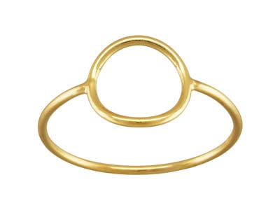 Gold Filled Open Circle Design Ring Large