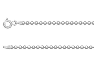 Sterling Silver 2.2mm Ball Chain    1640cm Unhallmarked 100 Recycled Silver