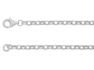 Sterling Silver 3.1mm Diamond Cut  Belcher Chain 2460cm Hallmarked, 100 Recycled Silver