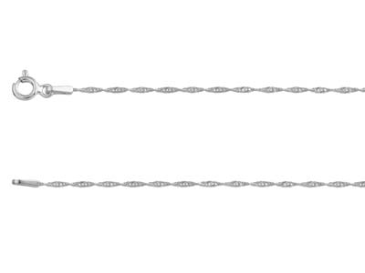 Sterling Silver 1.2mm Twisted Curb Chain 1845cm Unhallmarked 100   Recycled Silver