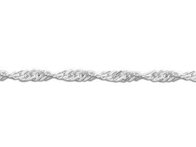Sterling Silver 1.5mm Twisted Curb Chain 20