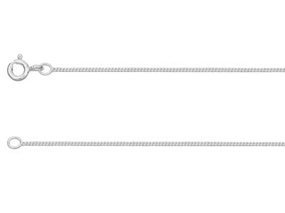 Sterling Silver 0.9mm Diamond Cut  Curb Chain 2460cm Unhallmarked   100 Recycled Silver