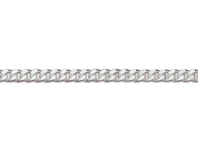 Sterling Silver 1.1mm Diamond Cut  Curb Chain 20