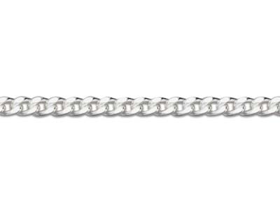 Sterling Silver 1.2mm Diamond Cut  Curb Chain 16