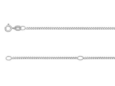 Sterling Silver 1.5mm Diamond Cut  Extendable Curb Chain              16-1840-45cm Unhallmarked