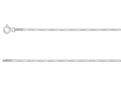 Sterling Silver 1.3mm Diamond Cut  31 Figaro Chain 1640cm          Unhallmarked 100 Recycled Silver