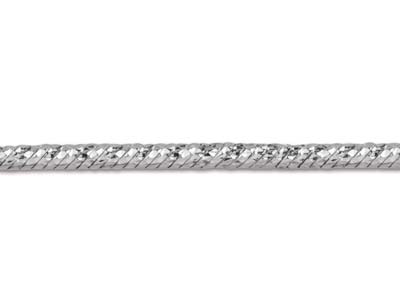 Sterling Silver 1.5mm Diamond Cut  Fancy Snake Chain 16