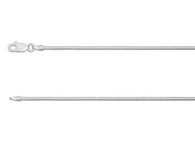 Sterling Silver 1.2mm Round Snake  Chain 30