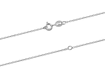 Sterling Silver 1.3mm Diamond Cut  Extendable Trace 16-18