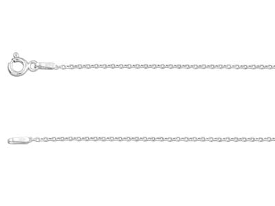 Sterling Silver 1.2mm Diamond Cut  Hammered Trace 1845cm            Unhallmarked 100 Recycled Silver