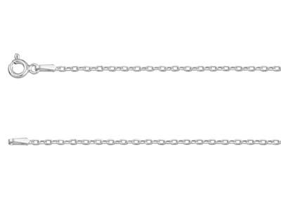 Sterling Silver 1.5mm Diamond Cut  Hammered Trace 1845cm            Unhallmarked 100 Recycled Silver