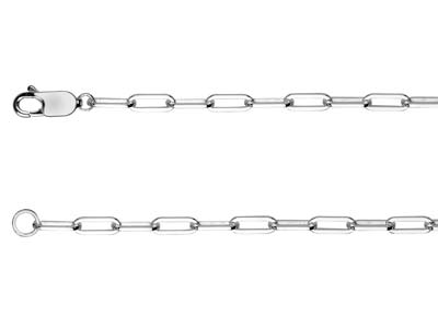 Sterling Silver 3.1mm Wide Square  Wire Trace Chain, 1845cm, 100   Recycled Silver