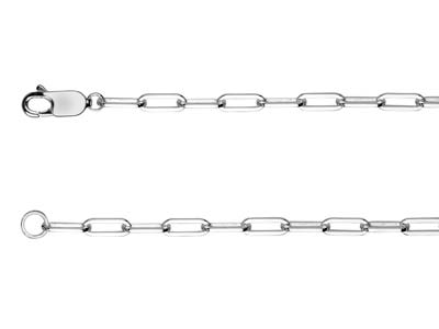 Sterling Silver 3.1mm Wide Square  Wire Trace Chain, 2255cm,        Hallmarked, 100 Recycled Silver