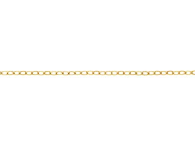 Gold Filled 1.3mm Loose Hammered   Trace Chain - Standard Image - 1