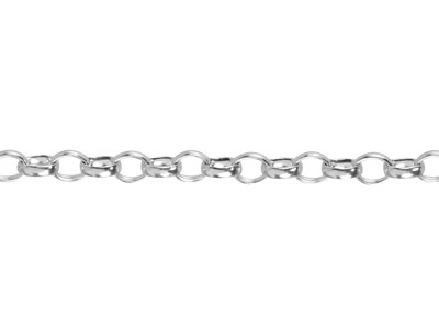 Argentium 960 2.4mm Loose Oval     Belcher Chain
