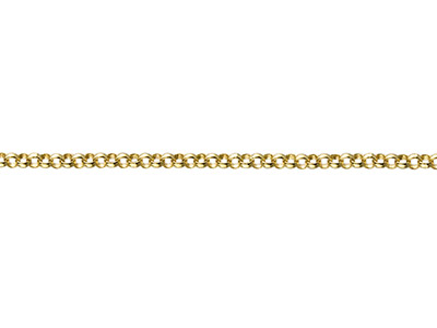 9ct Yellow Gold 1.2mm Loose Belcher Chain