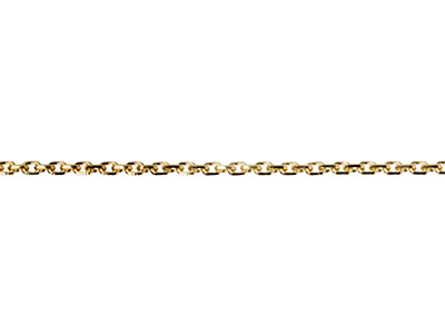 18ct Yellow Gold 1.4mm Diamond Cut Loose Trace Chain - Standard Image - 1