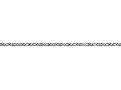 18ct White Gold 1.7mm Round Loose  Trace Chain