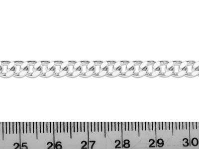 Sterling Silver 5.5mm Loose Flat   Curb Chain - Standard Image - 2