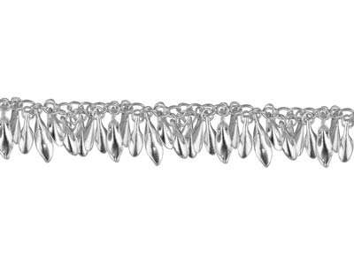 Sterling Silver 13.0mm Loose Fancy Leaf Chain, 100% Recycled Silver - Standard Image - 1