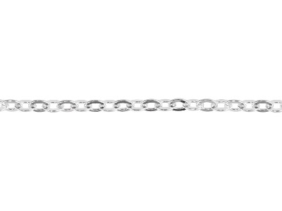 Sterling Silver 5.3mm Loose Flat   Trace Chain, 100% Recycled Silver - Standard Image - 1