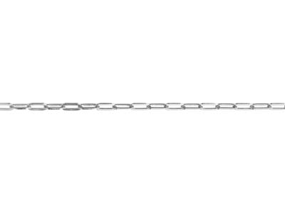 Sterling Silver 3.1mm Loose Wide   Square Wire Trace Chain, 100%      Recycled Silver - Standard Image - 1