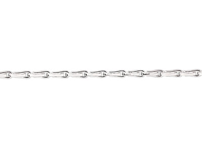 Sterling Silver 2.1mm Loose        Barleycorn Chain - Standard Image - 1