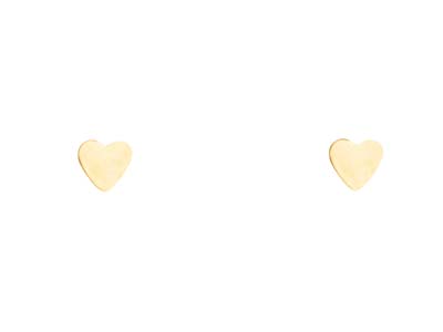 Gold Filled 3.5mm Heart Stud       Earrings - Standard Image - 1