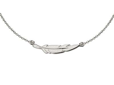 Sterling Silver Feather Design     Bracelet - Standard Image - 2