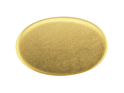 9ct Yellow Gold Blank Kc8208 1.50mm Fully Annealed Oval 19mm X 12.5mm,  100 Recycled Gold