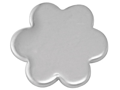 Sterling Silver Blank A45 0.80mm   Pack of 20, Fully Annealed 6 Petal Flower Blank 9.3mm, 100 Recycled  Silver