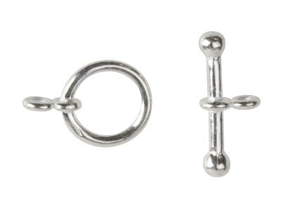 925 Sterling Silver Toggle Clasp, Solid Sterling Silver Clasp 20mm