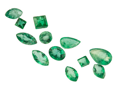 Emerald, Mixed Shapes, Pack of 12, - Standard Image - 1