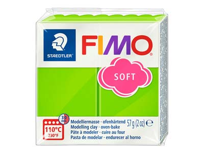 Fimo Soft Apple Green 57g Polymer   Clay Block Fimo Colour Reference 50 - Standard Image - 1