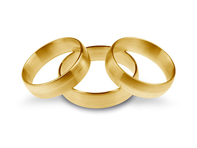 9ct Yellow Gold Blended Court      Wedding Ring 6.0mm, Size U, 1.3mm  Wall, Hallmarked, Wall Thickness   1.30mm, 100% Recycled Gold - Standard Image - 2