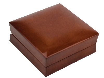Wooden Cufflink Box, Mahogany      Colour - Standard Image - 2
